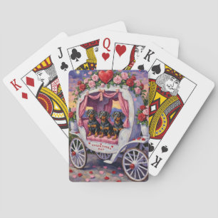 Jeu De Cartes Saint-Valentin pour chien teckel