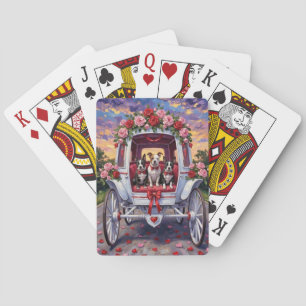 Jeu De Cartes Saint-Valentin pour le chien de race American Staf