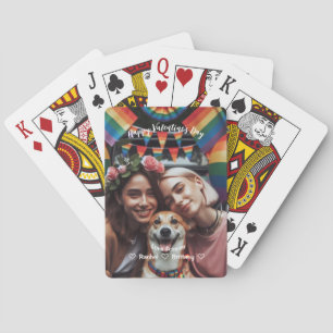 Jeu De Cartes Saint Valentin Red Hearts lesbienne Photo person
