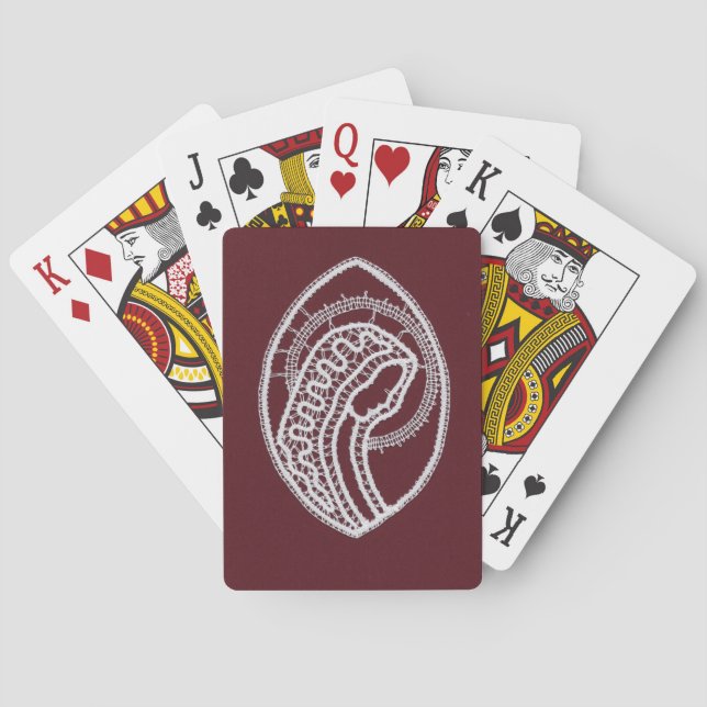 Jeu De Cartes Sainte Vierge Marie, dentelle (dos)