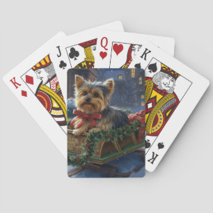 Jeu De Cartes Saison de Noël du Yorkshire Terrier