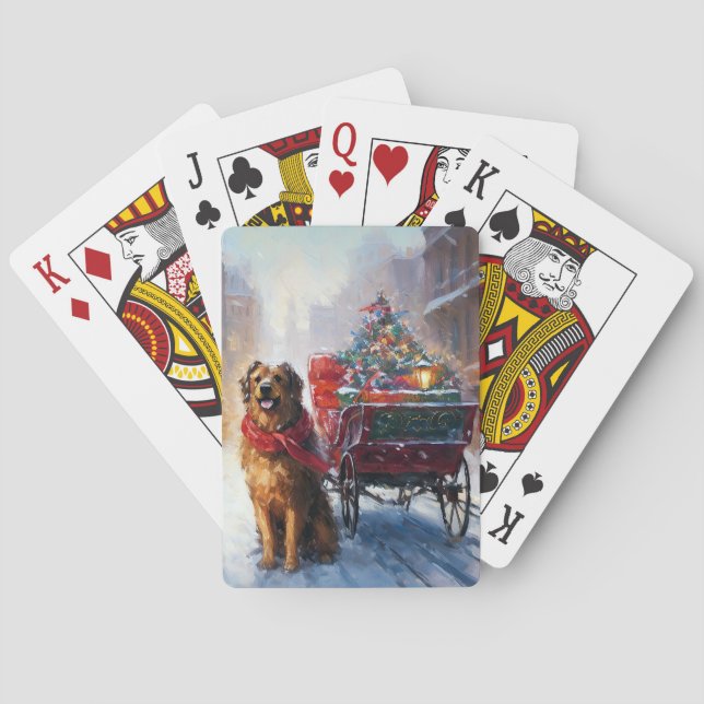 Jeu De Cartes Saison festive de Noël de Setter en Irlande (dos)