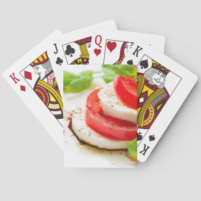 Jeu De Cartes Salade de Caprese. Tranches de tomate et de (dos)