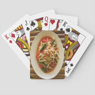 Jeu De Cartes Salade de Papaya épicé [Som Tam] ... Thai Lao Food