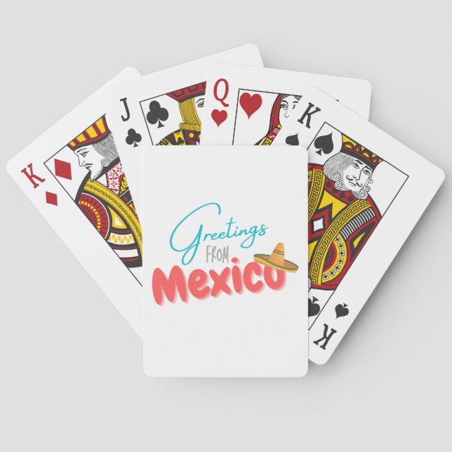 Jeu De Cartes Salut du Mexique (dos)