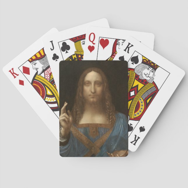 Jeu De Cartes Salvator Mundi (Sauveur du Monde) (da Vinci) (dos)