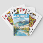 Salzbourg Autriche Travel Art Vintage