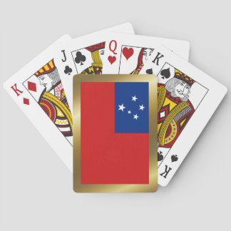 Jeu De Cartes Samoa Drapeau Jouer des cartes