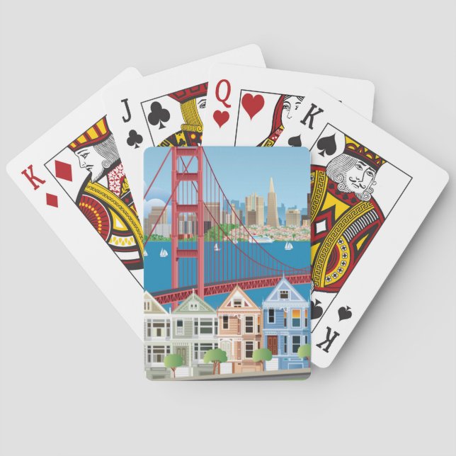 Jeu De Cartes San Francisco, CA | la ville par la baie (dos)
