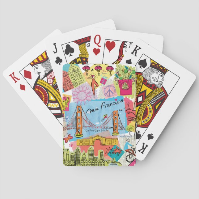 Jeu De Cartes San Francisco, Californie (dos)
