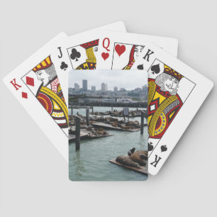 Jeu De Cartes San Francisco et Otaries de Pier 39 Ciel de la vil