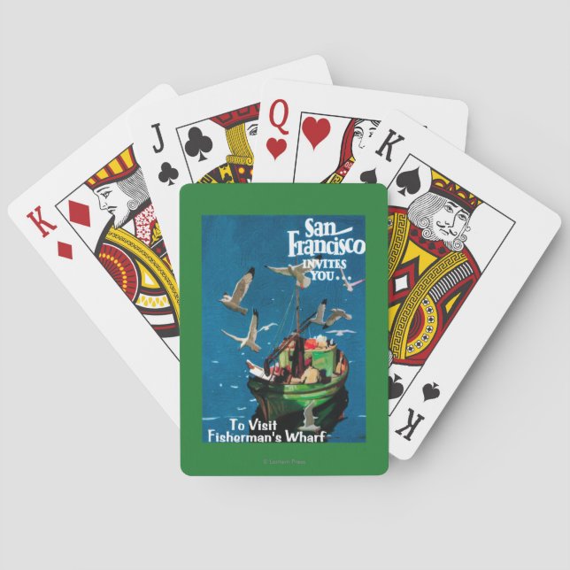 Jeu De Cartes San Francisco, le quai de CaliforniaFisherman (dos)