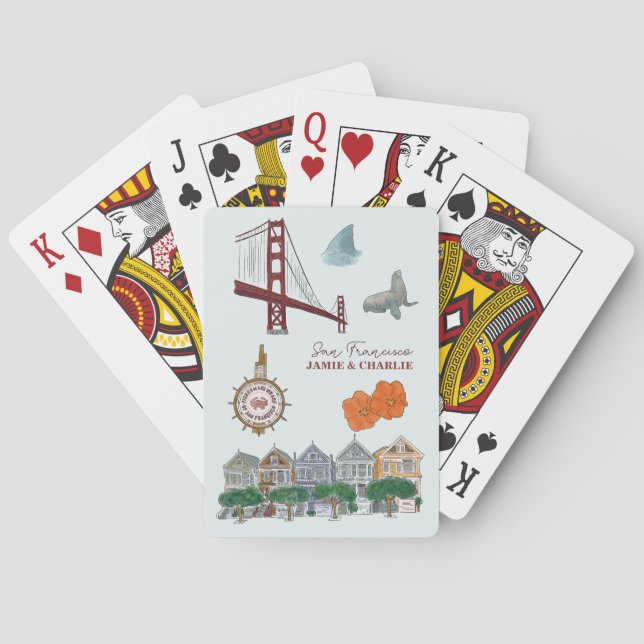 Jeu De Cartes San Francisco Wedding Favor (dos)