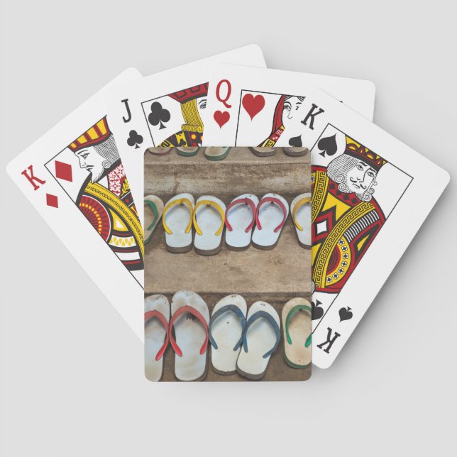 Jeu De Cartes Sandales à semelles compensées (dos)