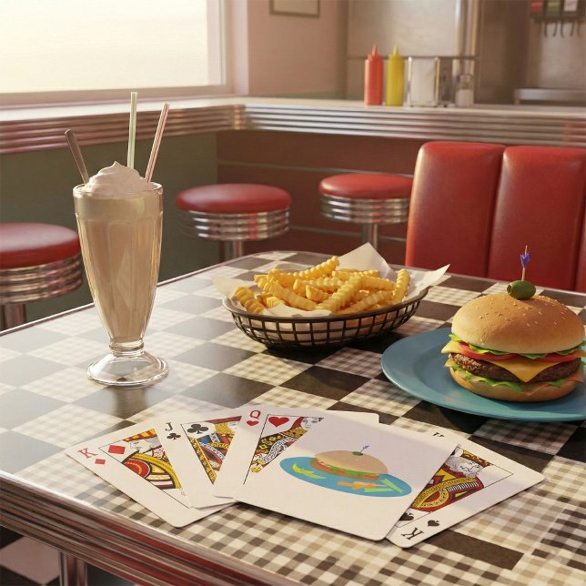 Jeu De Cartes Sandwich avec Veggie Sides Fun Food (Créateur téléchargé)