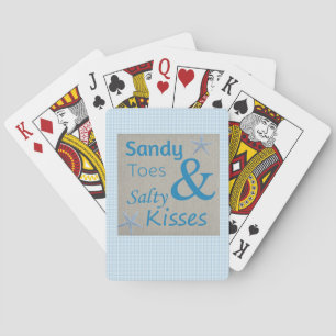 Jeu De Cartes Sandy Toits et Salty Kisses Beach Life Citation
