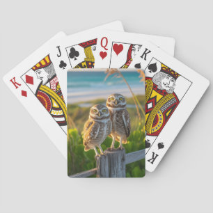 Jeu De Cartes Sanibel Island Florida couple de chouette bractée