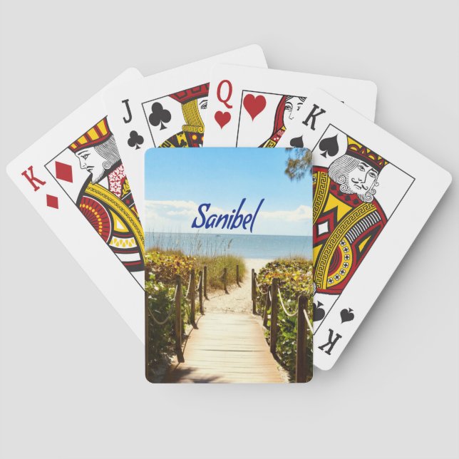Jeu De Cartes Sanibel Island Plage de Floride Océan (dos)