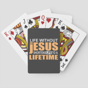 Jeu De Cartes sans Jésus il n'y a pas de vie éternelle