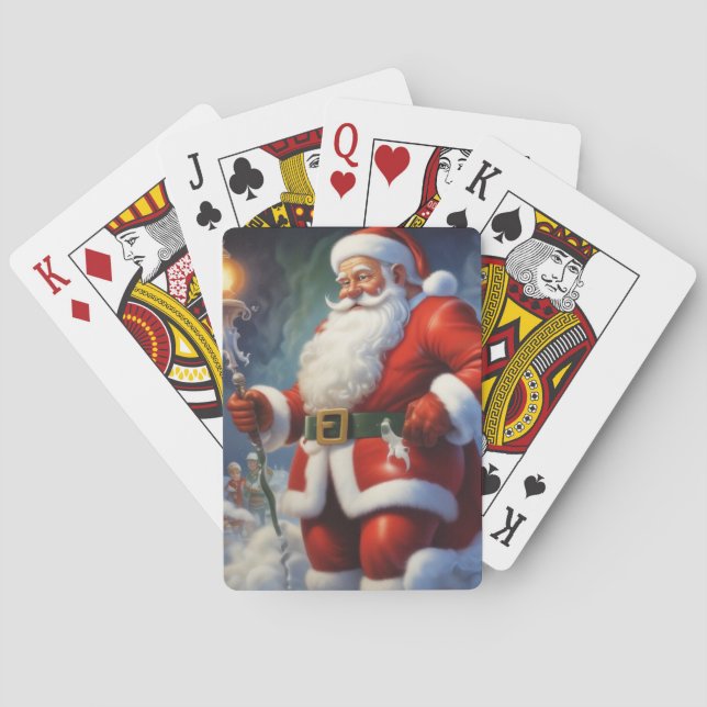 Jeu De Cartes Santa Clause Joyeux Noël Bonne année (dos)