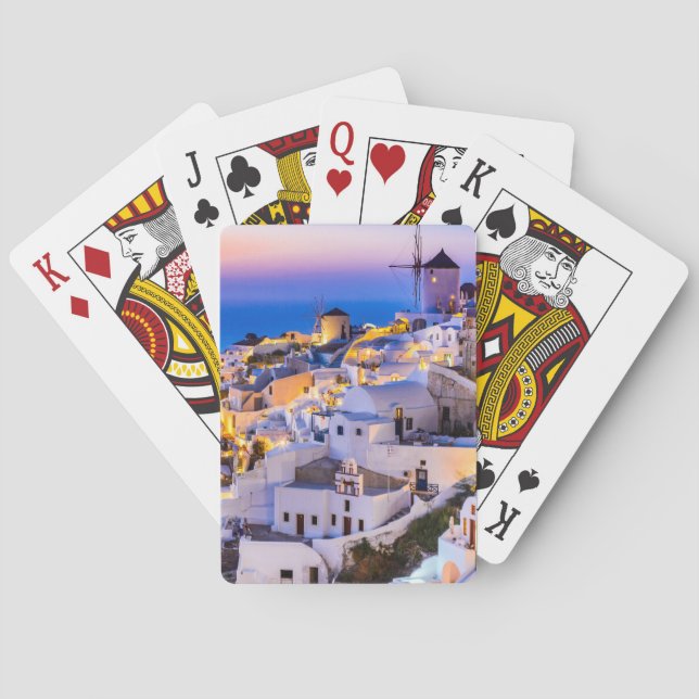 Jeu De Cartes Santorin Grèce (dos)