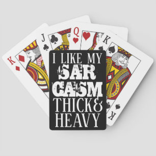 Jeu De Cartes Sarcasme épais et lourd