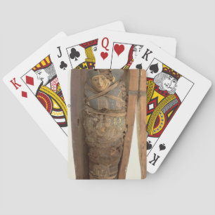 Jeu De Cartes Sarcophagus and mummified body of Psametic I