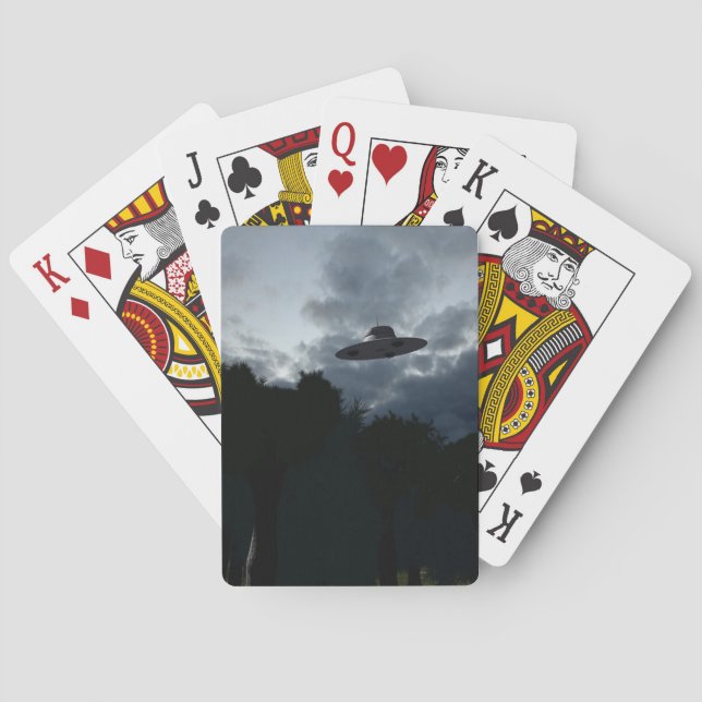 Jeu De Cartes Saucer Volant Classique Jouer Cartes (dos)
