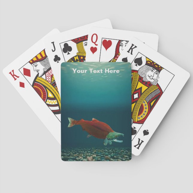 Jeu De Cartes Saumon Sockeye (dos)