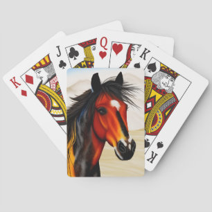Jeu De Cartes Sauvage Au Coeur - Un Pony Spiritué De Pinto Occid