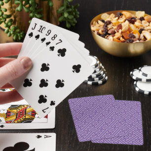 Jeu De Cartes Sayagata motif, japonais, violet et rose