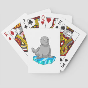 Jeu De Cartes Sceau avec flocons de glace