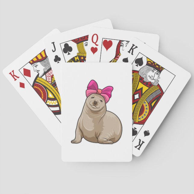 Jeu De Cartes Sceau avec ruban (dos)