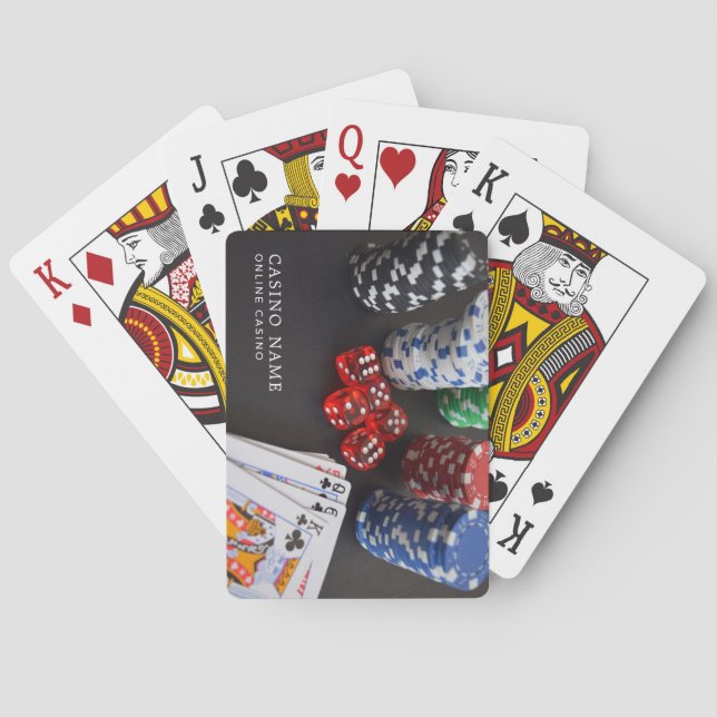 Jeu De Cartes Scène Casino, Casino en ligne, Industrie du jeu (dos)