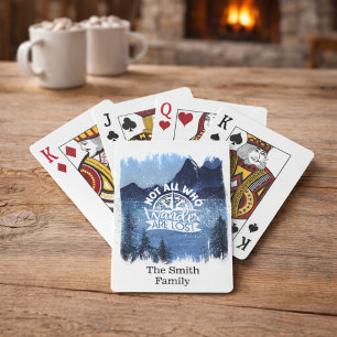 Jeu De Cartes Scène de montagne rustique pour pendaison de créma