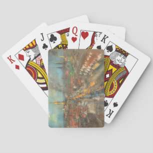 Jeu De Cartes Scène de rue à Indianapolis (Indiana, USA)