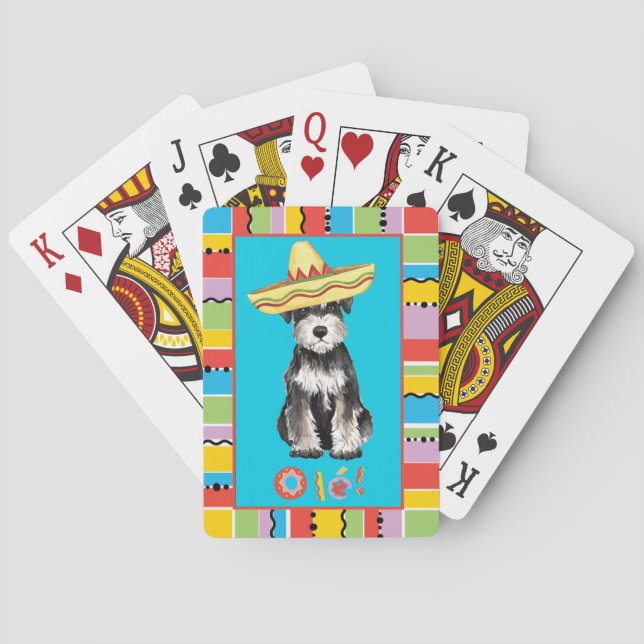Jeu De Cartes Schnauzer miniature Fiesta (dos)