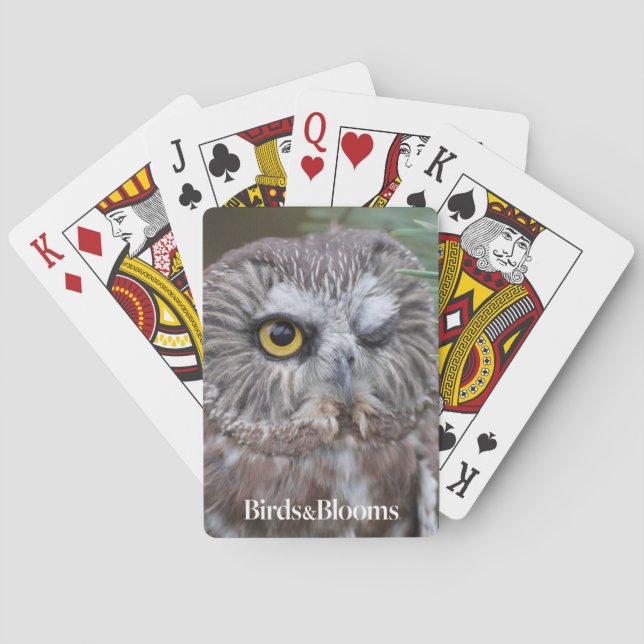 Jeu De Cartes Scie-affûtez le hibou (dos)