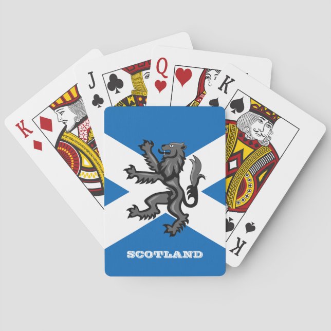 Jeu De Cartes Scottish Flag Games, Lion, Scotland Players (dos)