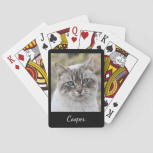 Jeu De Cartes Script de photo et de nom de animal de compagnie p