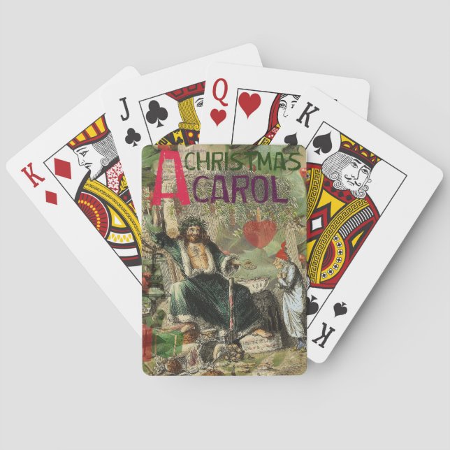 Jeu De Cartes Scrooge Noël Carol Oeuvre d'art d'impression (dos)