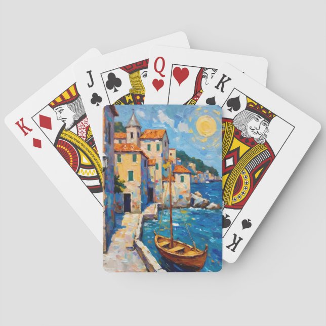 Jeu De Cartes Seaside in Europe (dos)