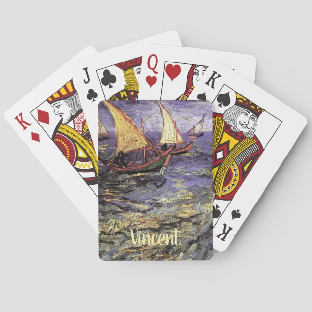 Jeu De Cartes Seasons à Saintes Maries par Vincent van Gogh (dos)