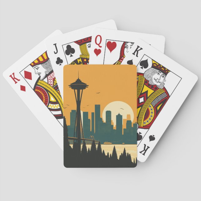 JEU DE CARTES SEATTLE N° 1 (dos)