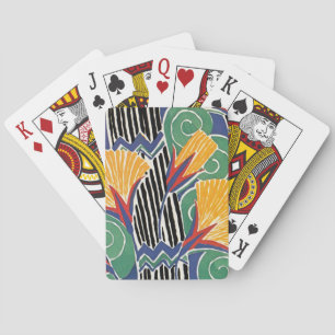 Jeu De Cartes Seguy's Art Deco Golden Flowers