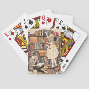 Jeu De Cartes Semaine du livre pour enfants illustration de bibl