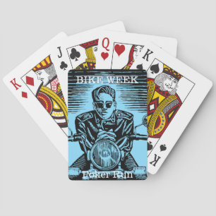 Jeu De Cartes Semaine du vélo Poker Run Personnalisable Vintage 