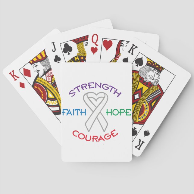 Jeu De Cartes Sensibilisation au cancer du poumon (dos)