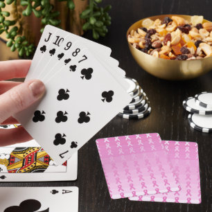 Jeu De Cartes Sensibilisation au cancer du sein Ruban rose