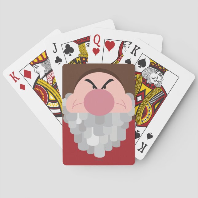 Jeu De Cartes Sept nains - Caractère Grumpy Jouer des cartes (dos)